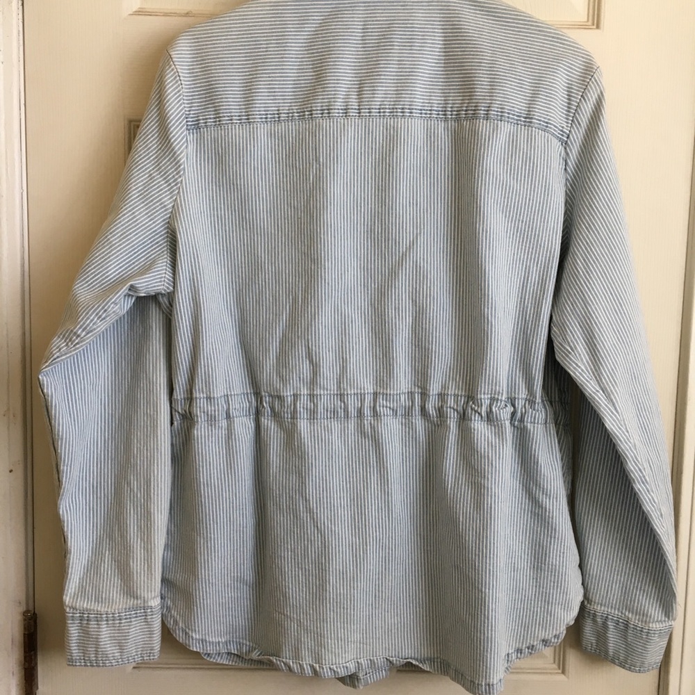 Universal Thread Pinstriped Utility Jacket - image 2